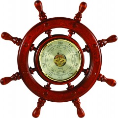 ШБСТ-С02 Штурвал сувенирный, барометр (8 ручек)